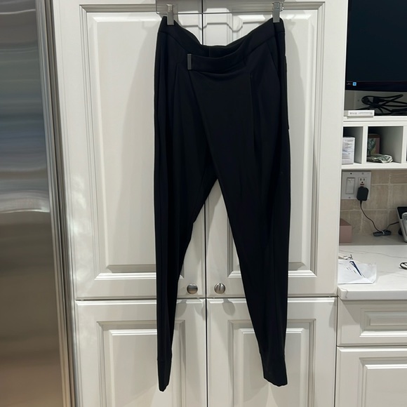 Helmut Lang. Crossover Black Knit Joggers. P - Picture 2 of 8